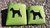 Taschentaschen Hellgrün mit Airedale Terrier