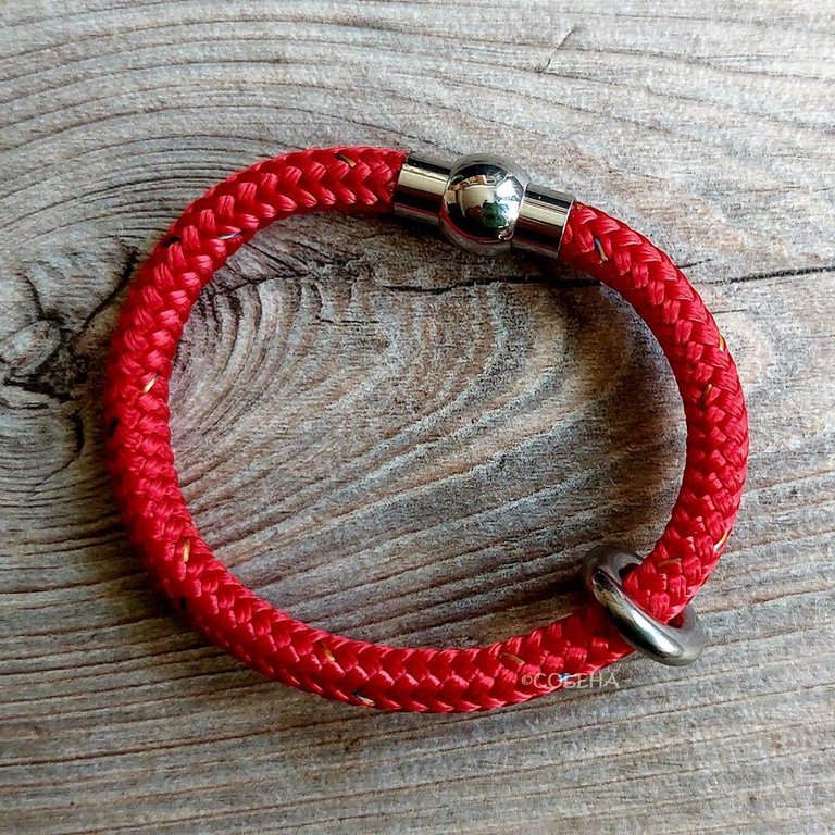 Armband Tauwerk Rot 6 mm