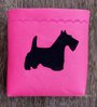 Taschentasche mit Scottish Terrier Gr. S - Pink/ Schwarz